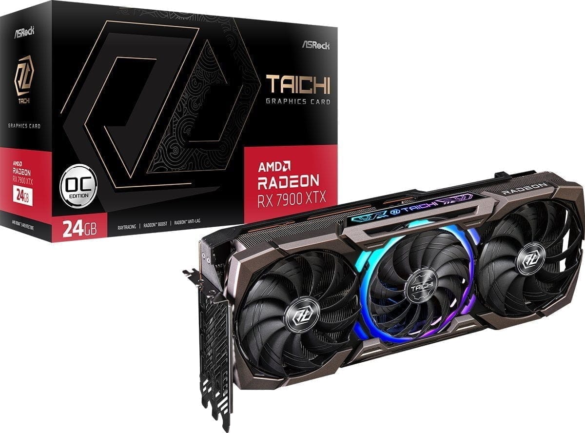 Karta graficzna ASRock Radeon RX 7900 XTX Taichi OC 24GB GDDR6 (RX7900XTX TC 24GO)