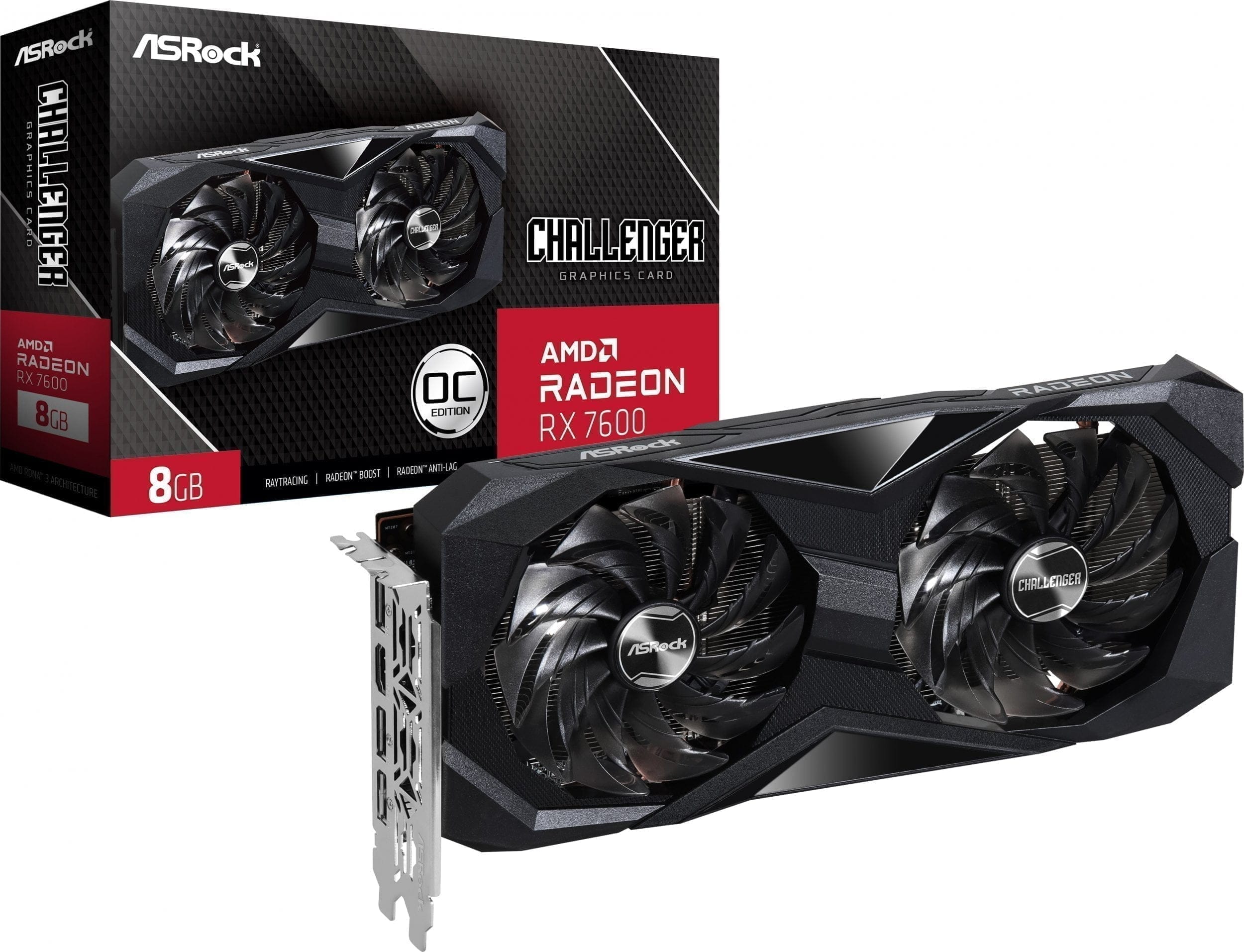 ASRock Radeon RX 7600 Challenger OC 8GB GDDR6 ASRock Radeon RX 7600 Challenger OC 8GB GDDR6 FPSGURU.pl