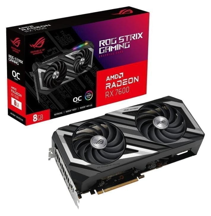 ASUS Radeon RX 7600 ROG STRIX GAMING OC ASUS Radeon RX 7600 ROG STRIX GAMING OC FPSGURU.pl