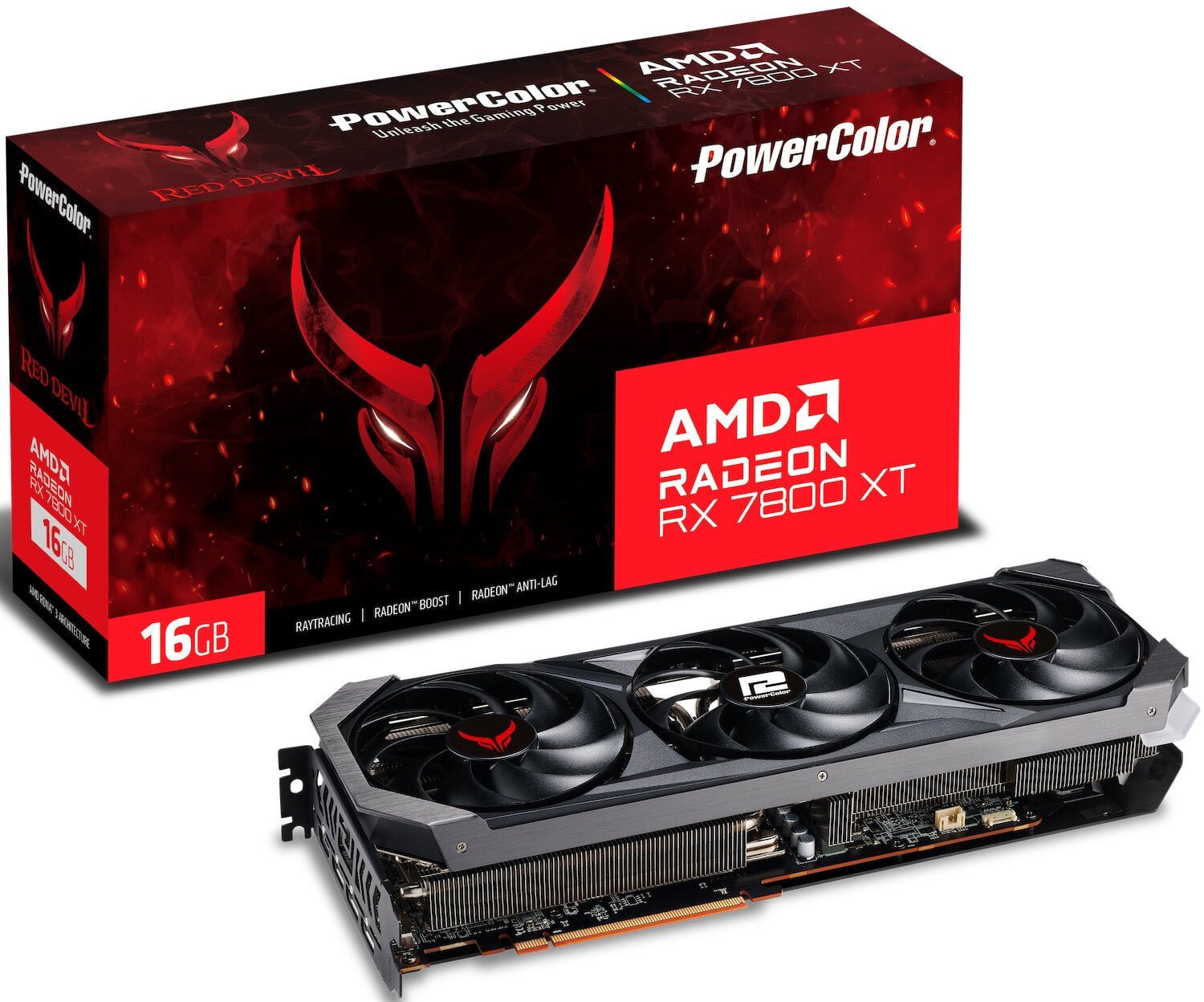 PowerColor Radeon RX 7800 XT Red Devil 16GB GDDR6 PowerColor Radeon RX 7800 XT Red Devil 16GB GDDR6 PowerColor Radeon RX 7800 XT Red Devil 16GB GDDR6