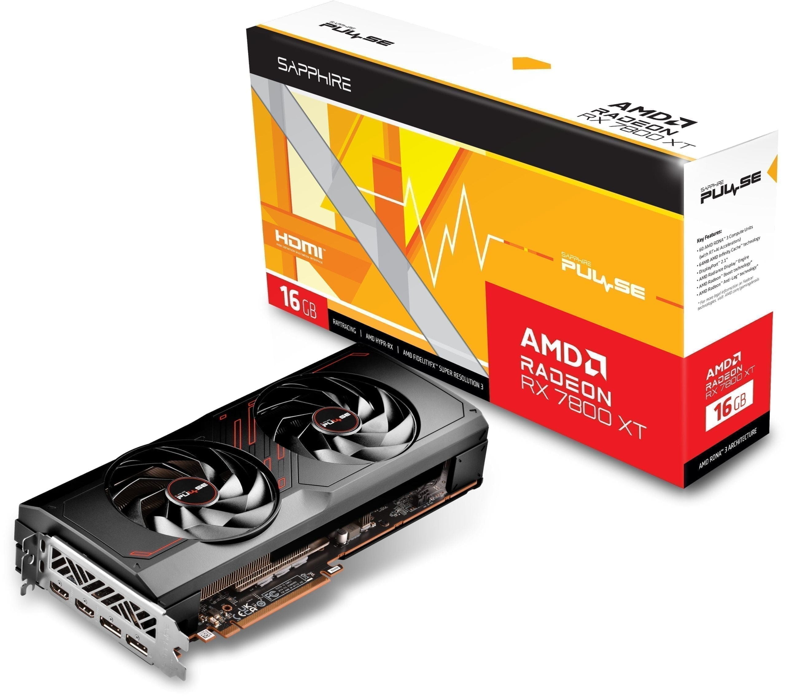 Sapphire Radeon RX 7800 XT PULSE 16GB GDDR6 Sapphire Radeon RX 7800 XT PULSE 16GB GDDR6 Sapphire Radeon RX 7800 XT Pulse 16GB GDDR6 scaled