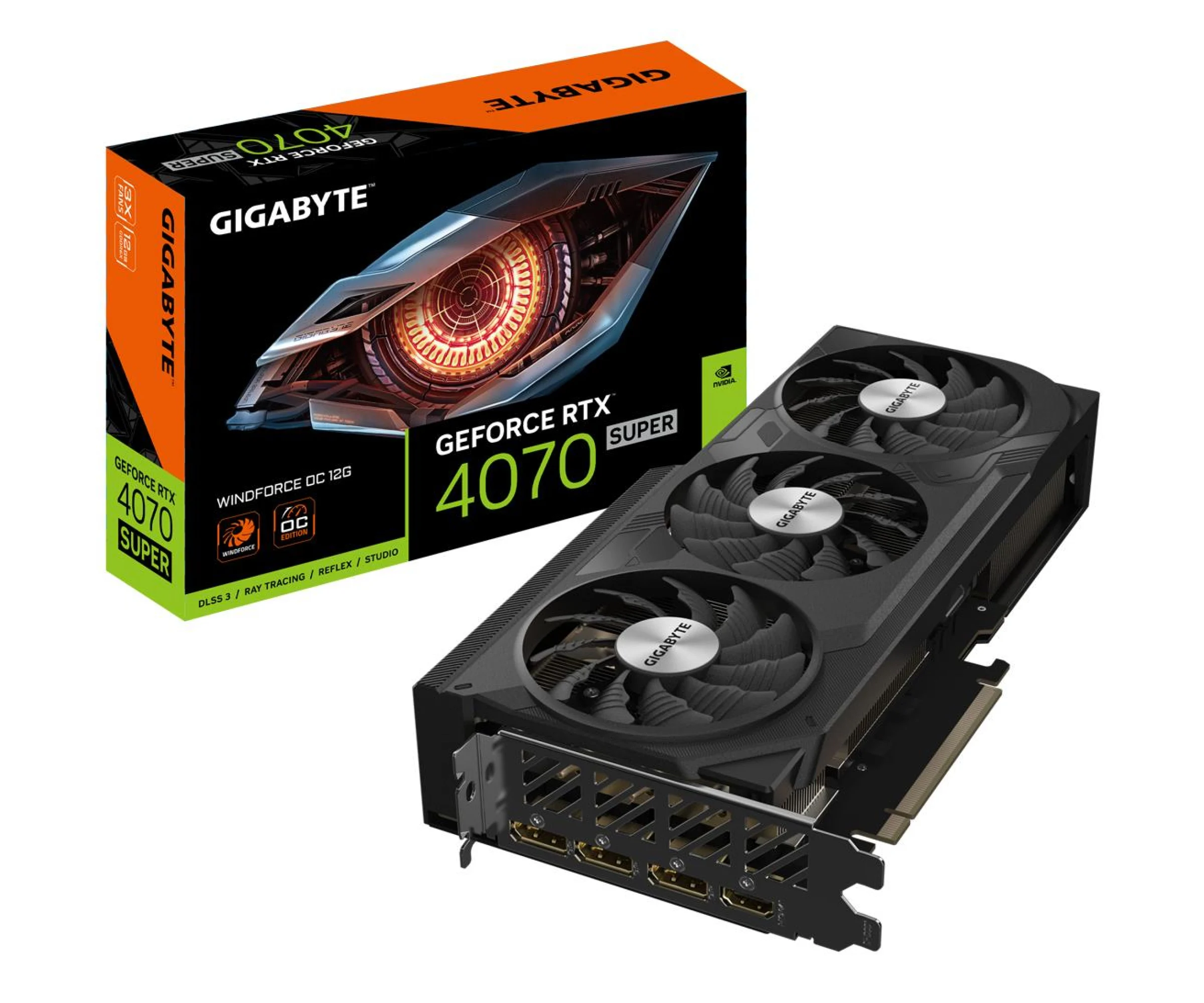 Gigabyte GeForce RTX 4070 SUPER WINDFORCE OC 12GB GDDR6XGigabyte GeForce RTX 4070 SUPER WINDFORCE OC 12GB GDDR6X [Produkt archiwalny]