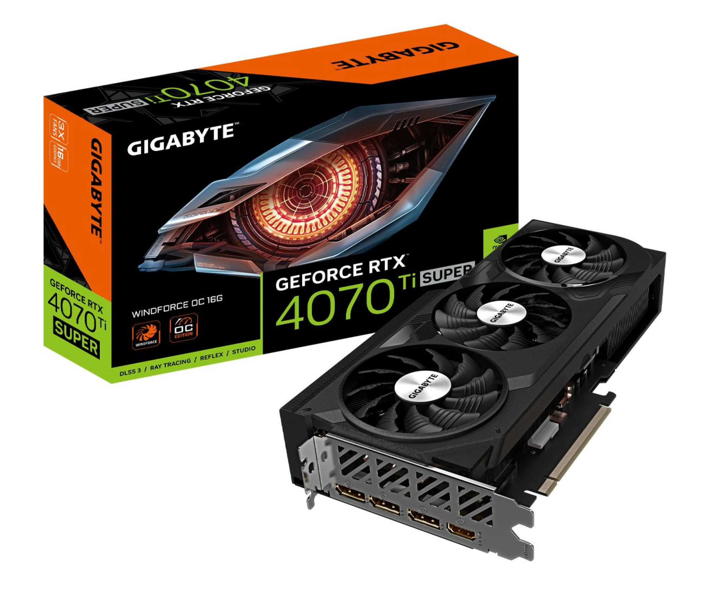 Gigabyte GeForce RTX 4070 Ti SUPER WINDFORCE OC 16GB GDDR6XGigabyte GeForce RTX 4070 Ti SUPER WINDFORCE OC 16GB GDDR6X [Produkt archiwalny]