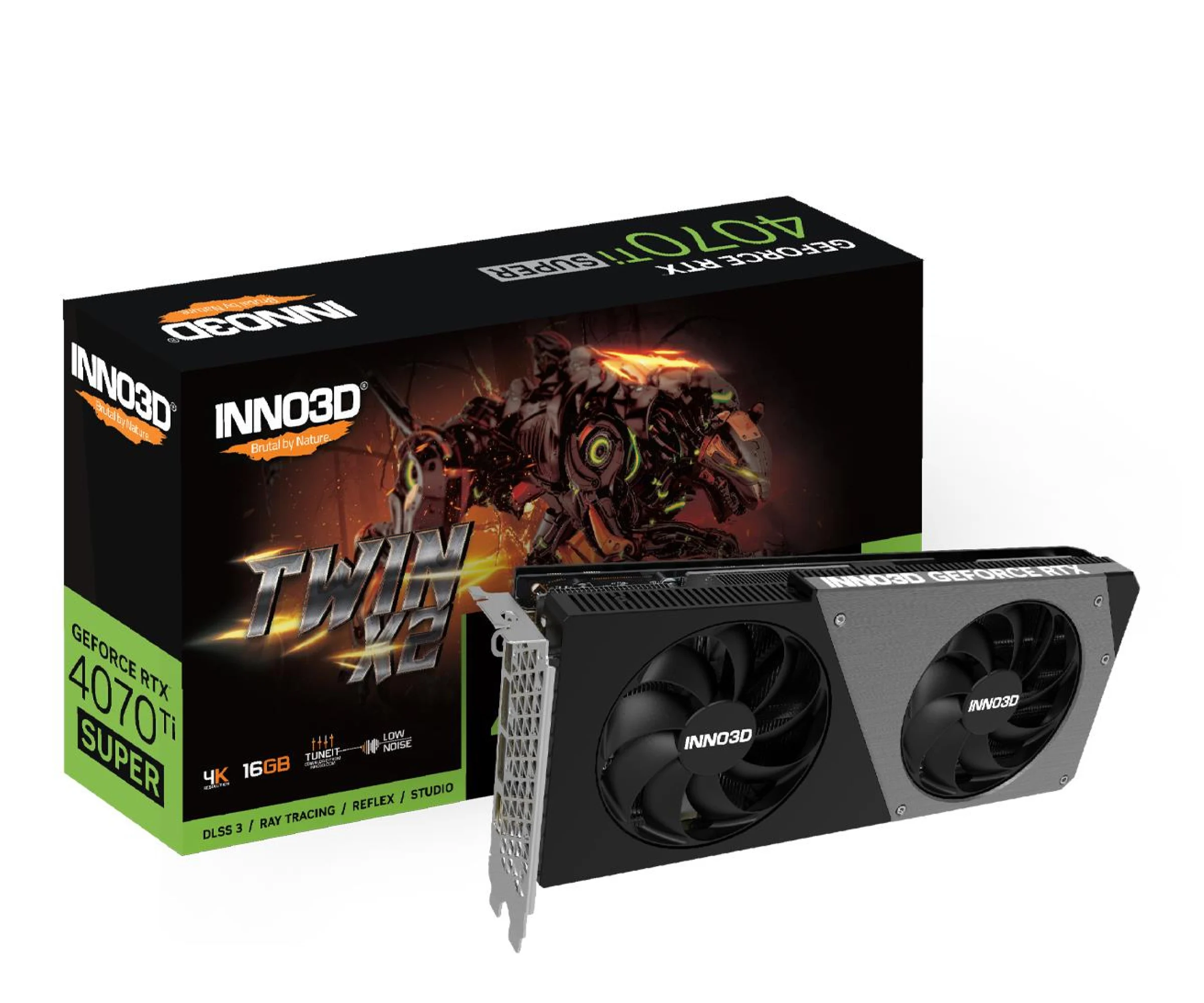 Inno3D GeForce RTX 4070 Ti Super Twin X2 16GB GDDR6XInno3D GeForce RTX 4070 Ti Super Twin X2 16GB GDDR6X [Produkt archiwalny] Inno3D GeForce RTX 4070 Ti Super Twin X2 16GB GDDR6X