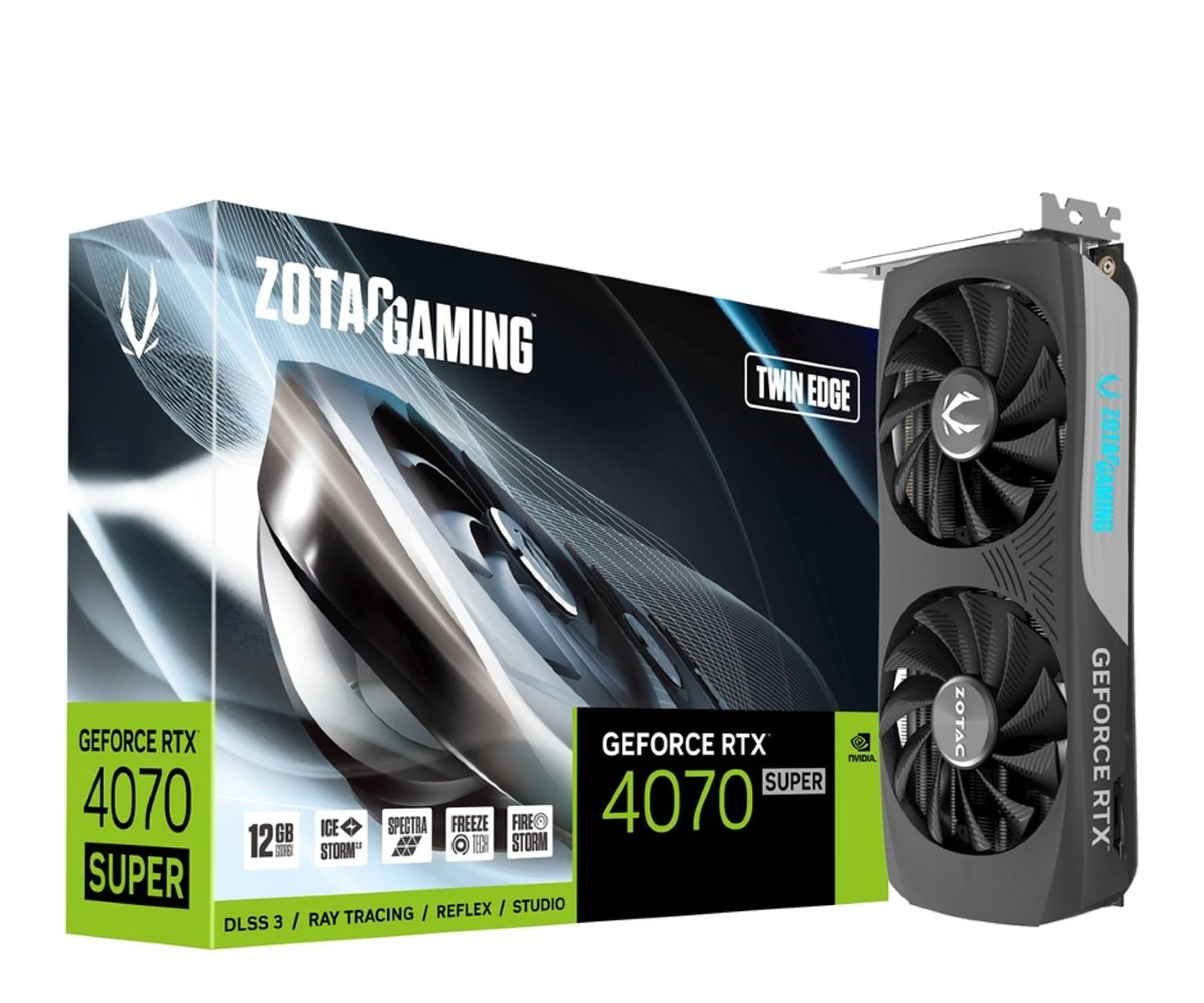 Zotac GeForce RTX 4070 SUPER Twin Edge 12GB GDDR6XZotac GeForce RTX 4070 SUPER Twin Edge 12GB GDDR6X [Produkt archiwalny] Zotac GeForce RTX 4070 SUPER Twin Edge 12GB GDDR6X