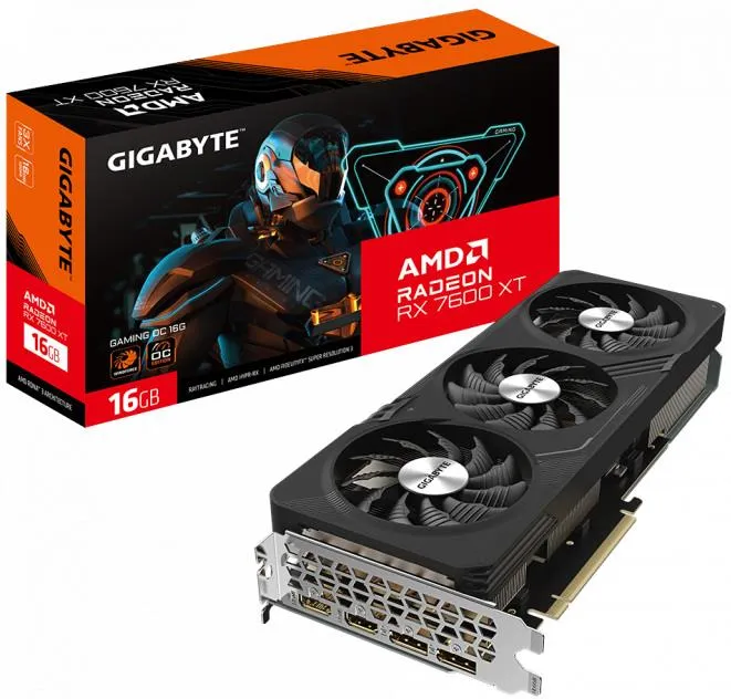 Gigabyte Radeon RX 7600 XT GAMING OC 16GB Gigabyte Radeon RX 7600 XT GAMING OC 16GB