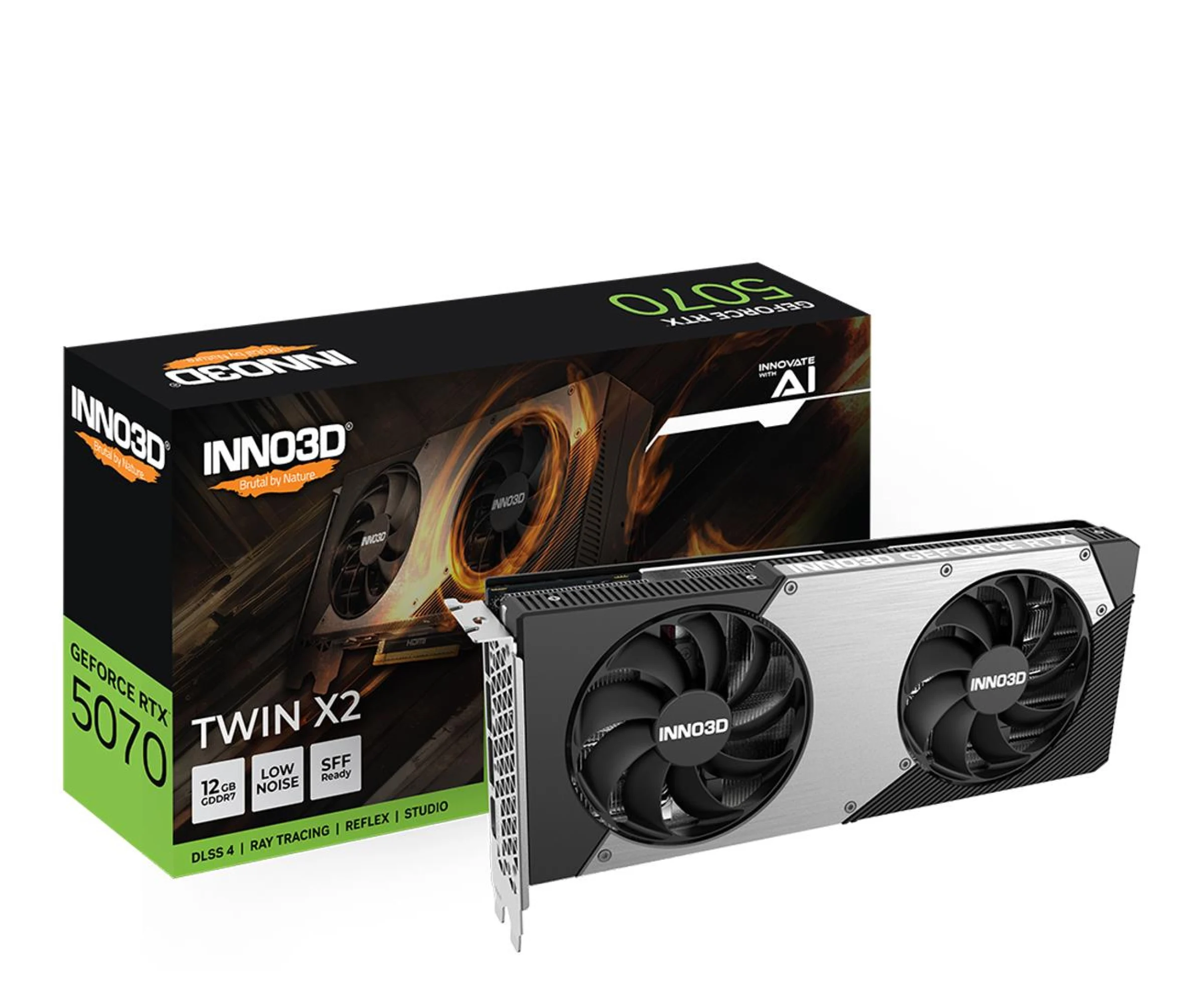 Inno3D GeForce RTX 5070 Twin X2 12GB GDDR7 DLSS4 Inno3D GeForce RTX 5070 Twin X2 12GB GDDR7 DLSS4 Inno3D GeForce RTX 5070 Twin X2 12GB GDDR7 DLSS4