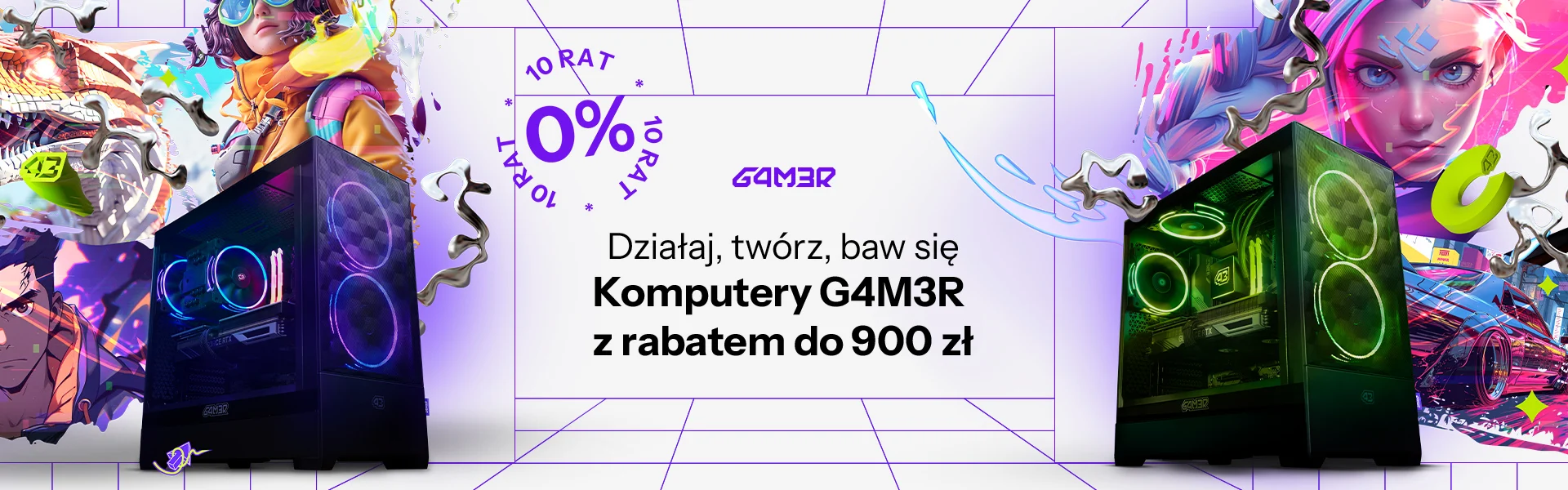 Komputery G4M3R z rabatem do -900 zł Komputery G4M3R z rabatem do -900 zł komputer g4m3r 900 zl taniej