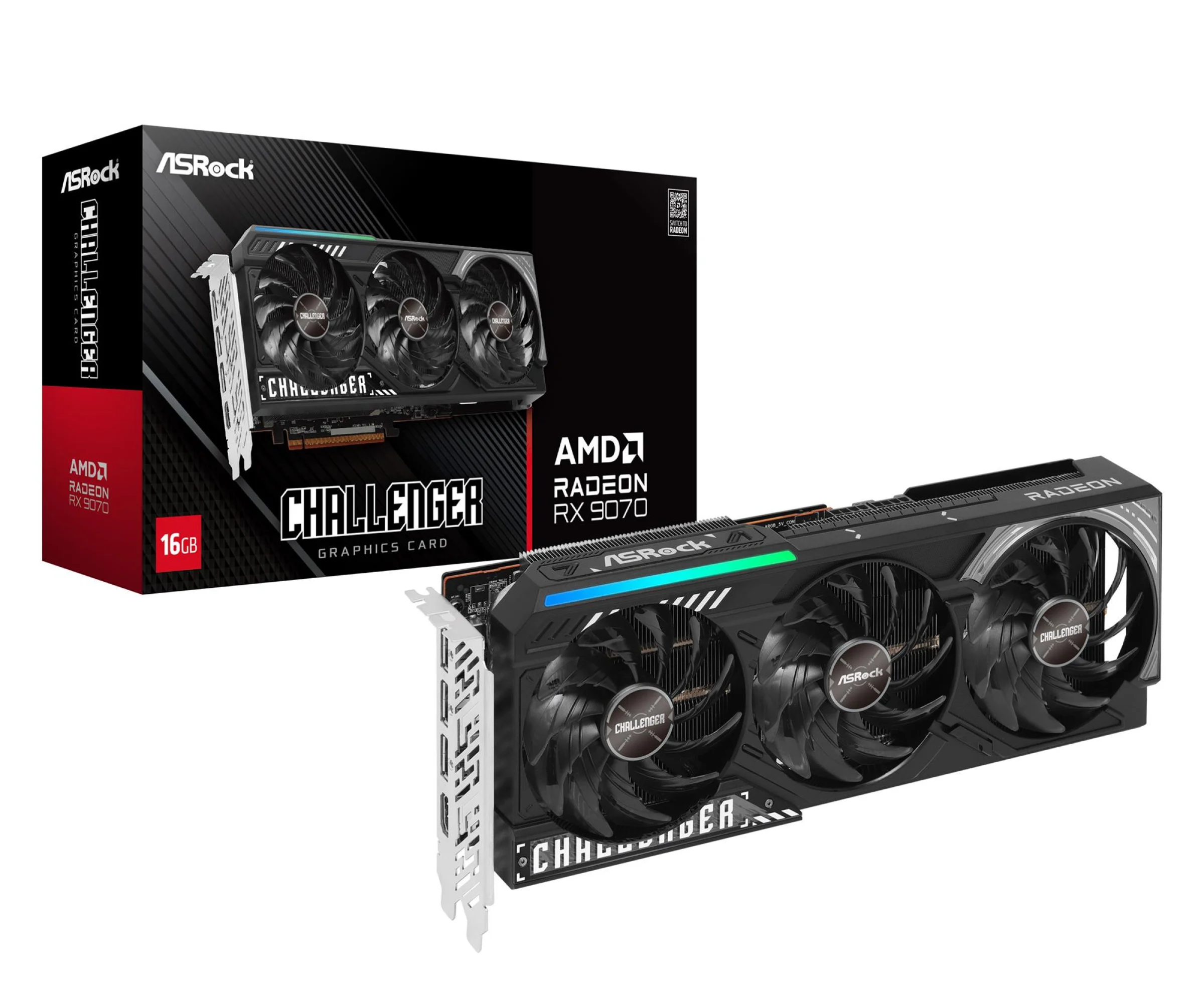 ASRock Radeon RX 9070 Challenger 16GB GDDR6 ASRock Radeon RX 9070 Challenger 16GB GDDR6