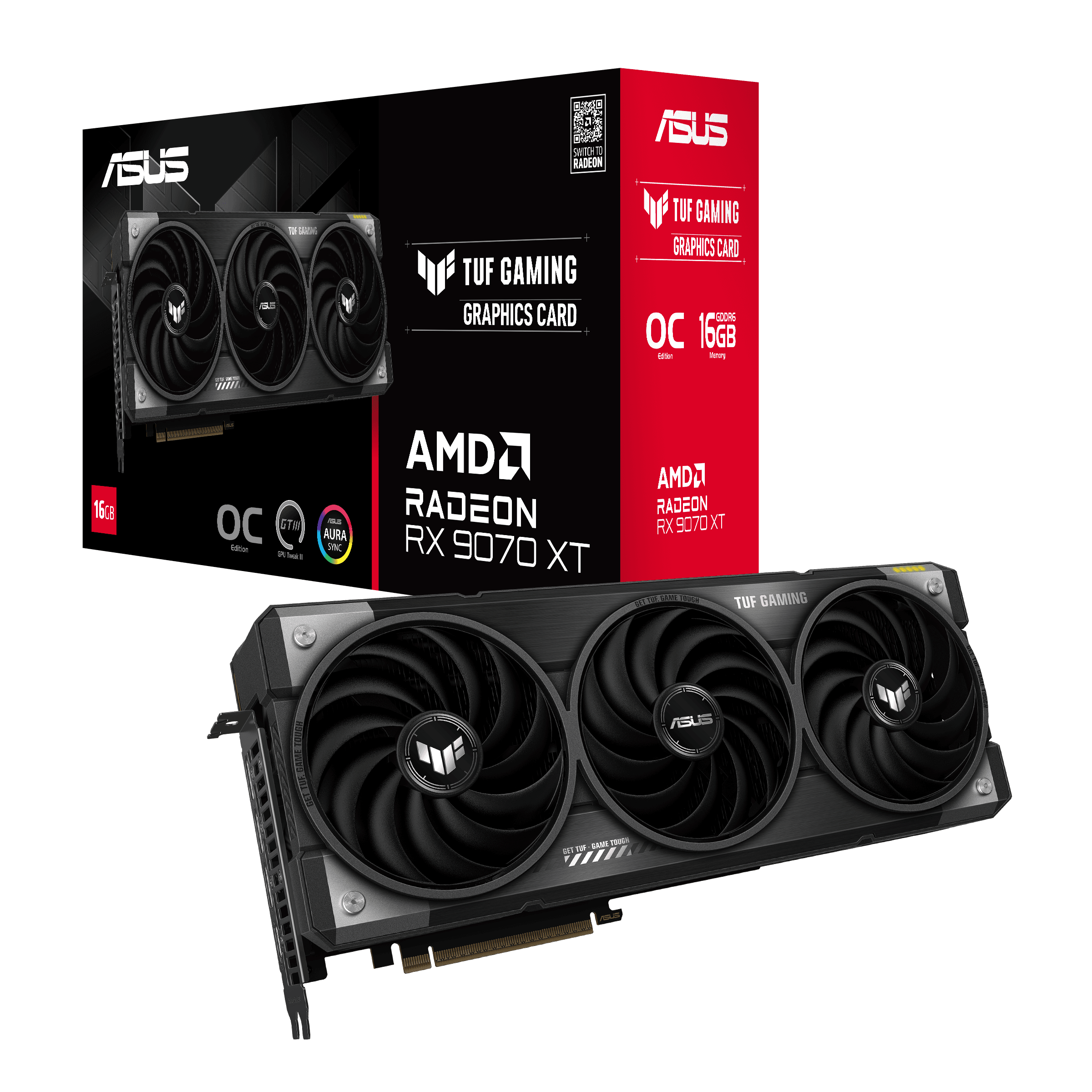 ASUS TUF Gaming Radeon RX 9070 XT OC Edition 16GB GDDR6