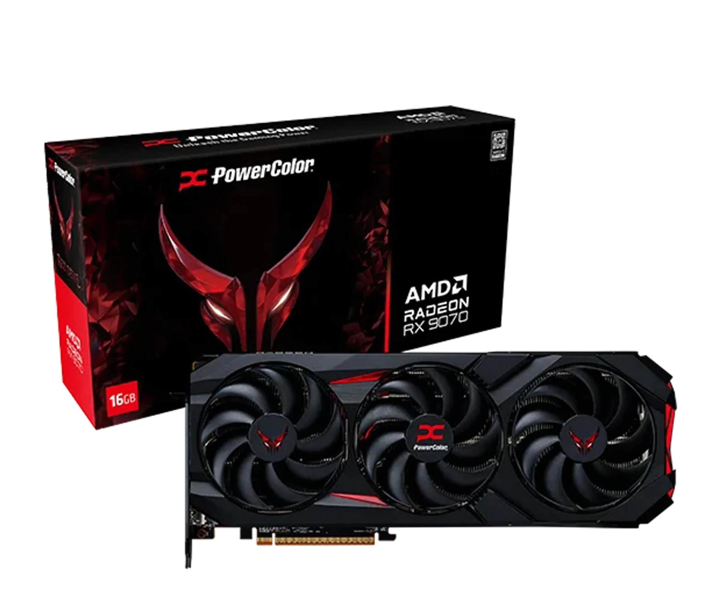 PowerColor Radeon RX 9070 Red Devil 16GB GDDR6 PowerColor Radeon RX 9070 Red Devil 16GB GDDR6 PowerColor Radeon RX 9070 Red Devil 16GB GDDR6
