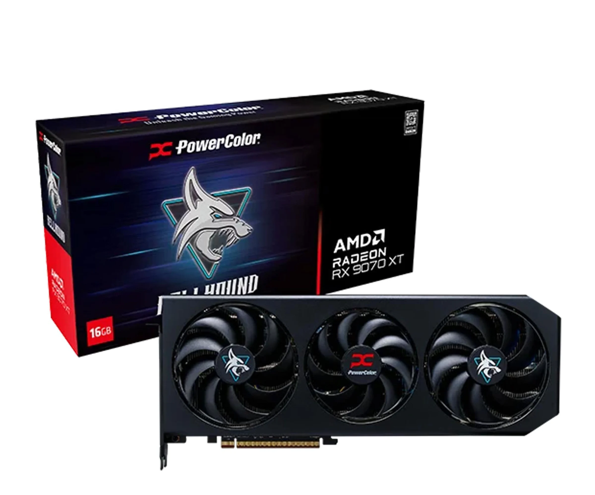 PowerColor Radeon RX 9070 XT Hellhound 16GB GDDR6 PowerColor Radeon RX 9070 XT Hellhound 16GB GDDR6 PowerColor Radeon RX 9070 XT Hellhound 16GB GDDR6