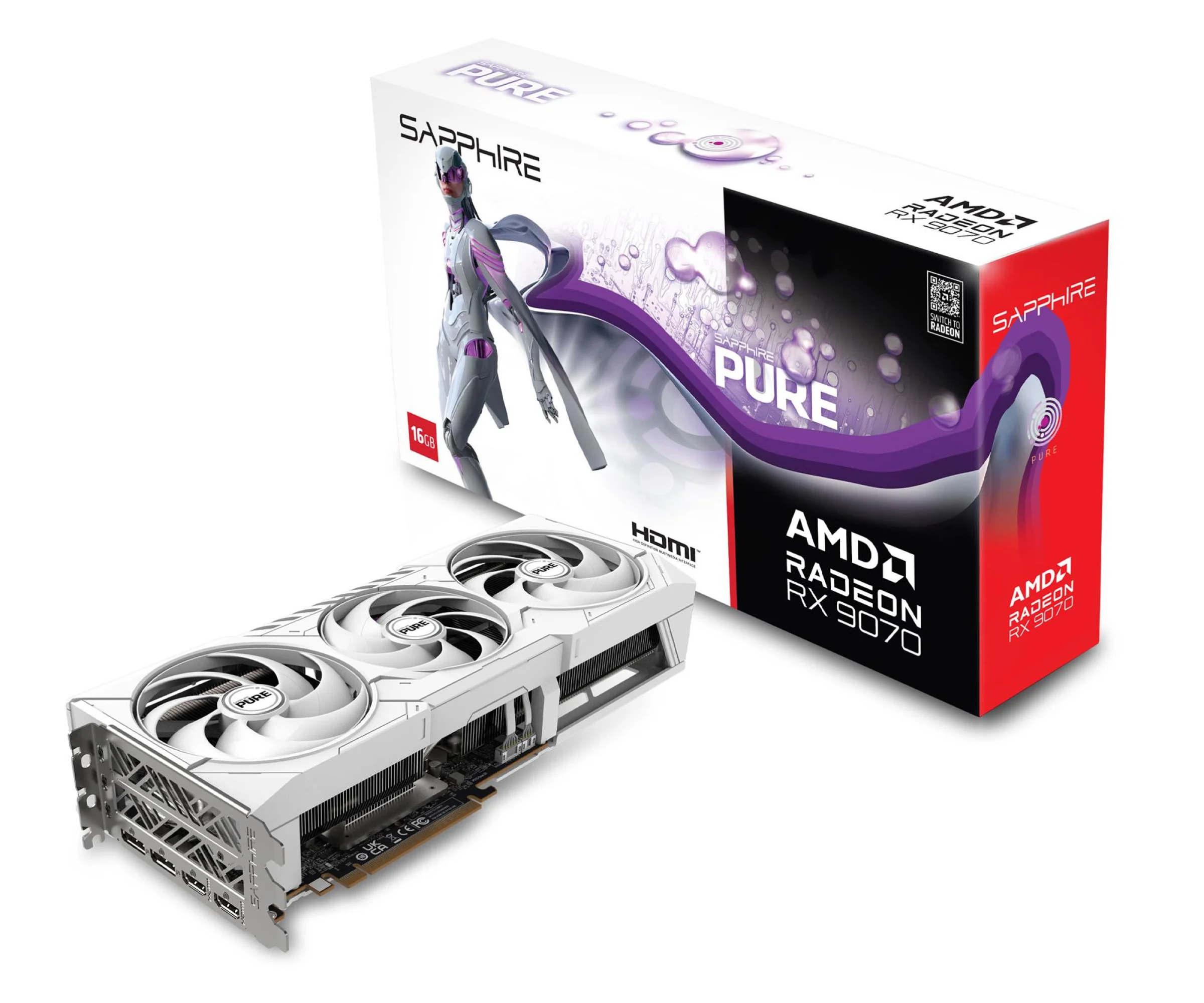 Sapphire Radeon RX 9070 Pure OC 16GB GDDR6 Sapphire Radeon RX 9070 Pure OC 16GB GDDR6 Sapphire Radeon RX 9070 Pure OC 16GB GDDR6