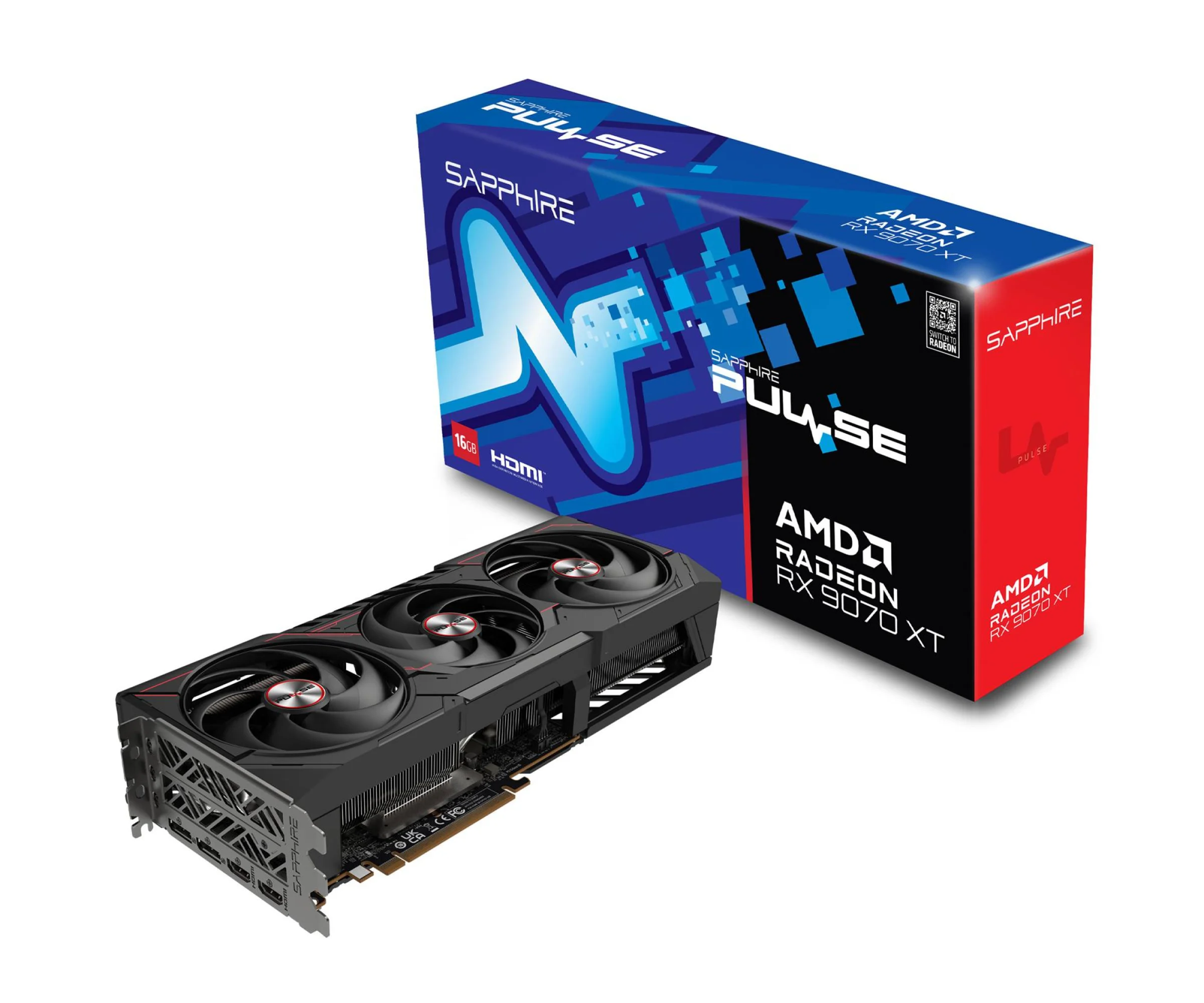 Sapphire Radeon RX 9070 XT Pulse 16GB GDDR6 Sapphire Radeon RX 9070 XT Pulse 16GB GDDR6 Sapphire Radeon RX 9070 XT Pulse 16GB GDDR6