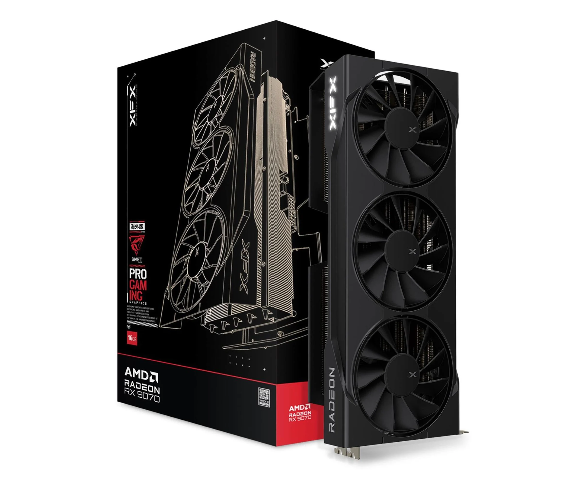 XFX Radeon RX 9070 Swift Gaming OC 16GB GDDR6 XFX Radeon RX 9070 Swift Gaming OC 16GB GDDR6