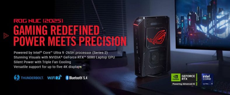 ASUS Republic of Gamers ogłasza ROG NUC (2025) - Gamingowy Mini PC ASUS Republic of Gamers ogłasza ROG NUC (2025) – Gamingowy Mini PC