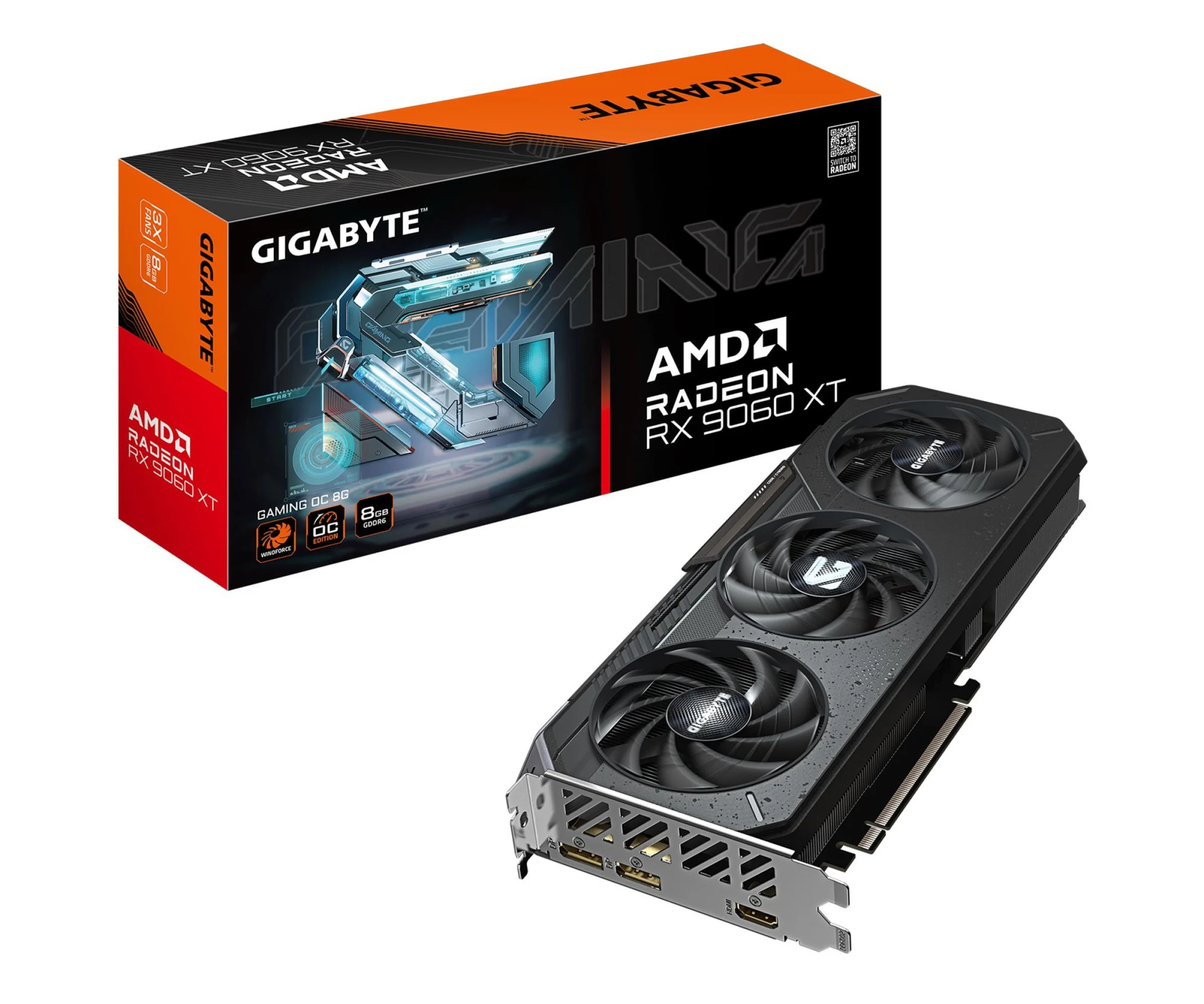 Gigabyte Radeon RX 9060 XT Gaming OC 8GB GDDR6