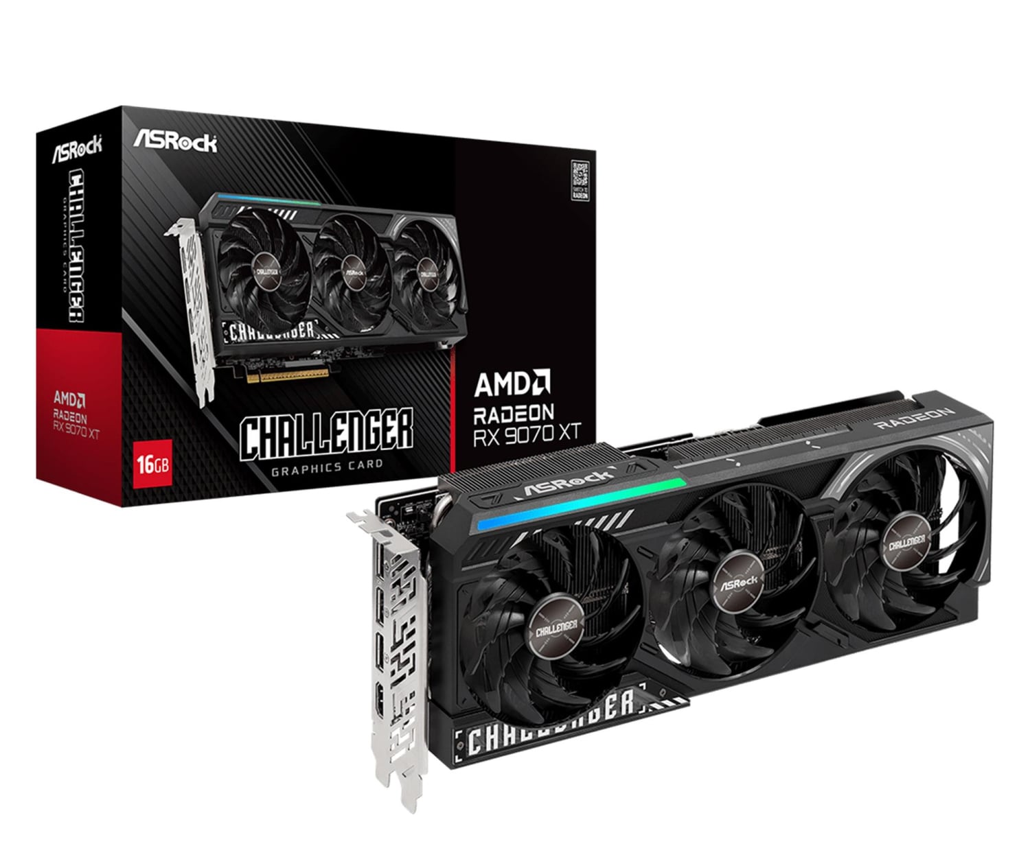 ASRock Radeon RX 9070 XT Challenger 16GB GDDR6