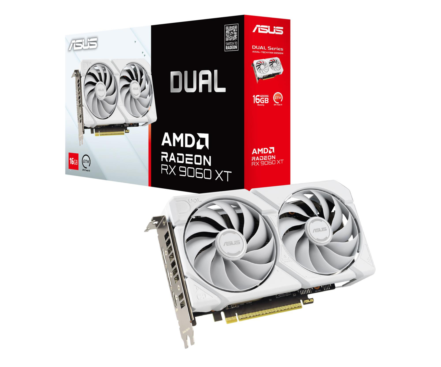 ASUS Radeon RX 9060 XT Dual White 16GB GDDR6 - szybka bezpieczna dostawa lub możliwość darmowego odbioru w 22 miastach