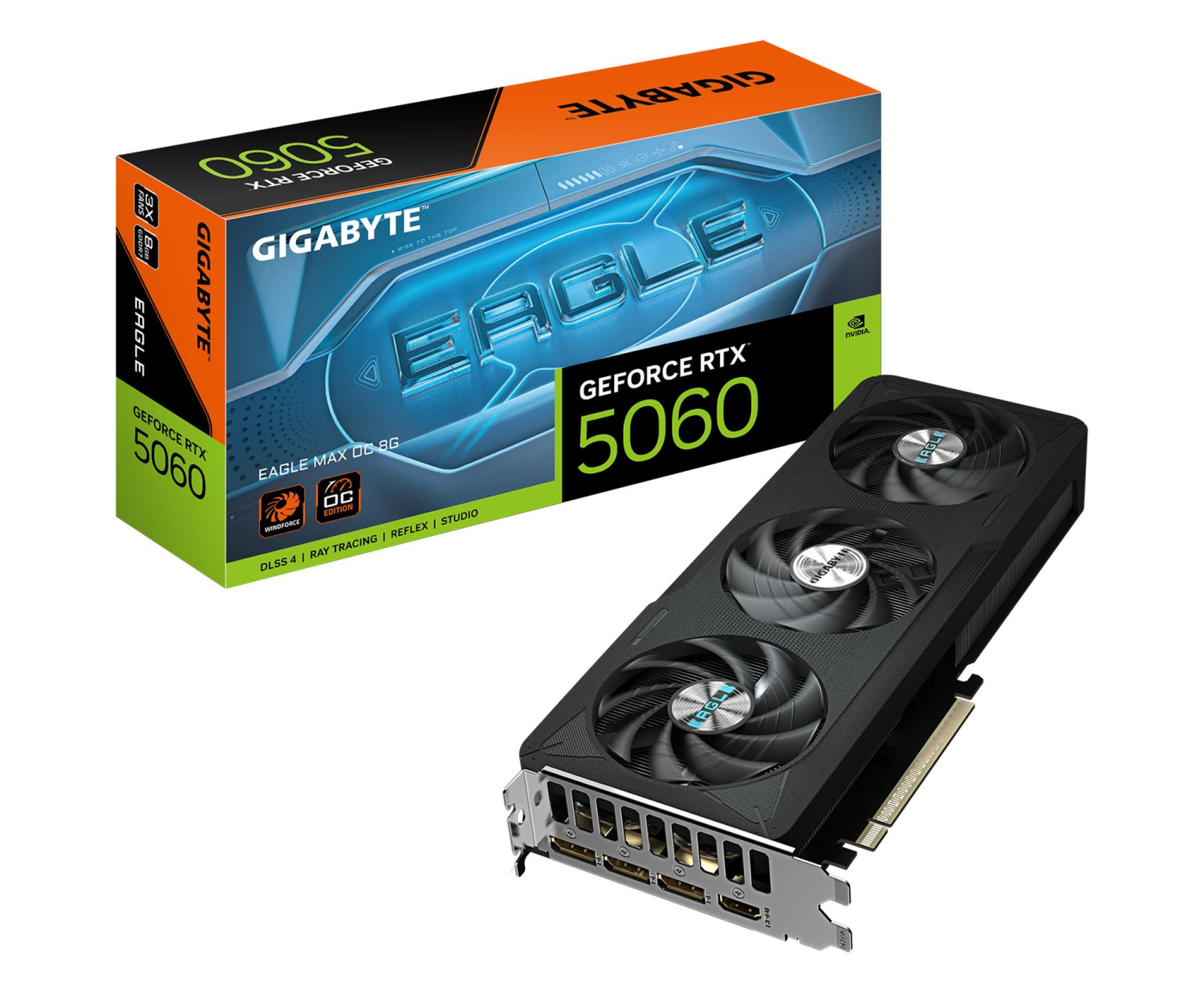 Gigabyte GeForce RTX 5060 Eagle Max OC 8GB GDDR7 DLSS5 - szybka bezpieczna dostawa lub możliwość darmowego odbioru w 22 miastach