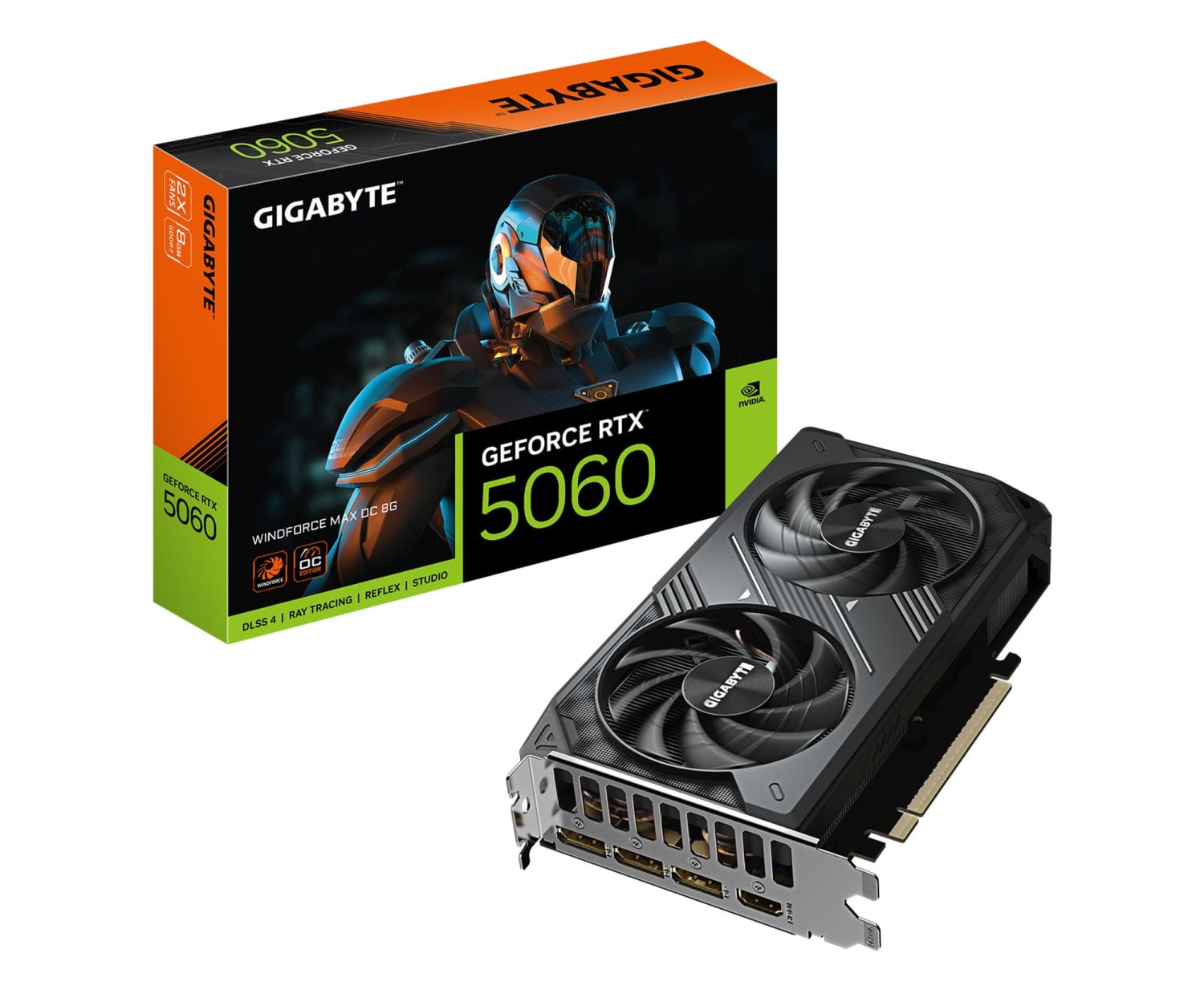 Gigabyte GeForce RTX 5060 Windforce Max OC 8GB GDDR7 DLSS5 - szybka bezpieczna dostawa lub możliwość darmowego odbioru w 22 miastach
