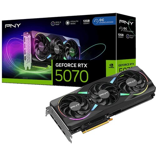 PNY GeForce RTX 5070 ARGB Epic-X RGB OC Triple Fan 12GB DLSS 4.5