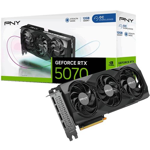 PNY GeForce RTX 5070 Overclocked Triple Fan 12GB DLSS 4.5